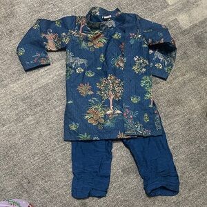 Kids Jungle Print Pajama Set